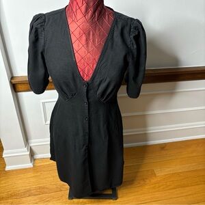 GAP Black Button-Down Dress size 8